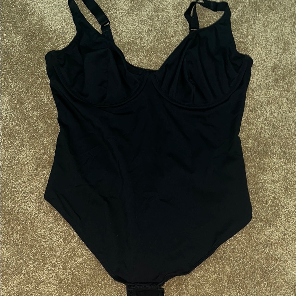 Elegant Black Bodysuit With Tummy Control for Women